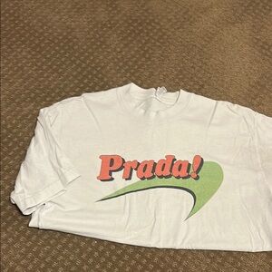 Prada White Short Sleeve Tee